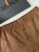 Мужские шорты Zegna коричневого цвета, артикул 344888 — фото 4