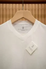 Мужская футболка Brunello Cucinelli белого цвета, артикул 344894 — фото 4