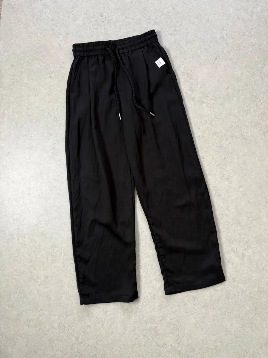 344916_1 Мужские брюки Acne Studios чёрного цвета, артикул 344916