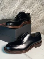 Мужские дерби Zegna чёрного цвета, артикул 344973 — фото 3