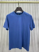 Мужская футболка Kiton синего цвета, артикул 344981