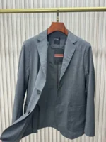 Мужской костюм Zegna серого цвета, артикул 345001 — фото 4