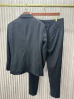Мужской костюм Zegna чёрного цвета, артикул 345003 — фото 4