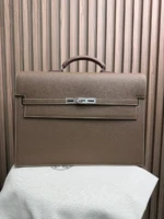 Мужской портфель Hermes коричневого цвета, артикул 345017