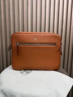 Мужская сумка мессенджер Hermes коричневого цвета, артикул 345022