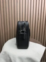 Мужская сумка мессенджер Hermes чёрного цвета, артикул 345024 — фото 3