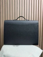 Мужской портфель Hermes чёрного цвета, артикул 345026 — фото 2
