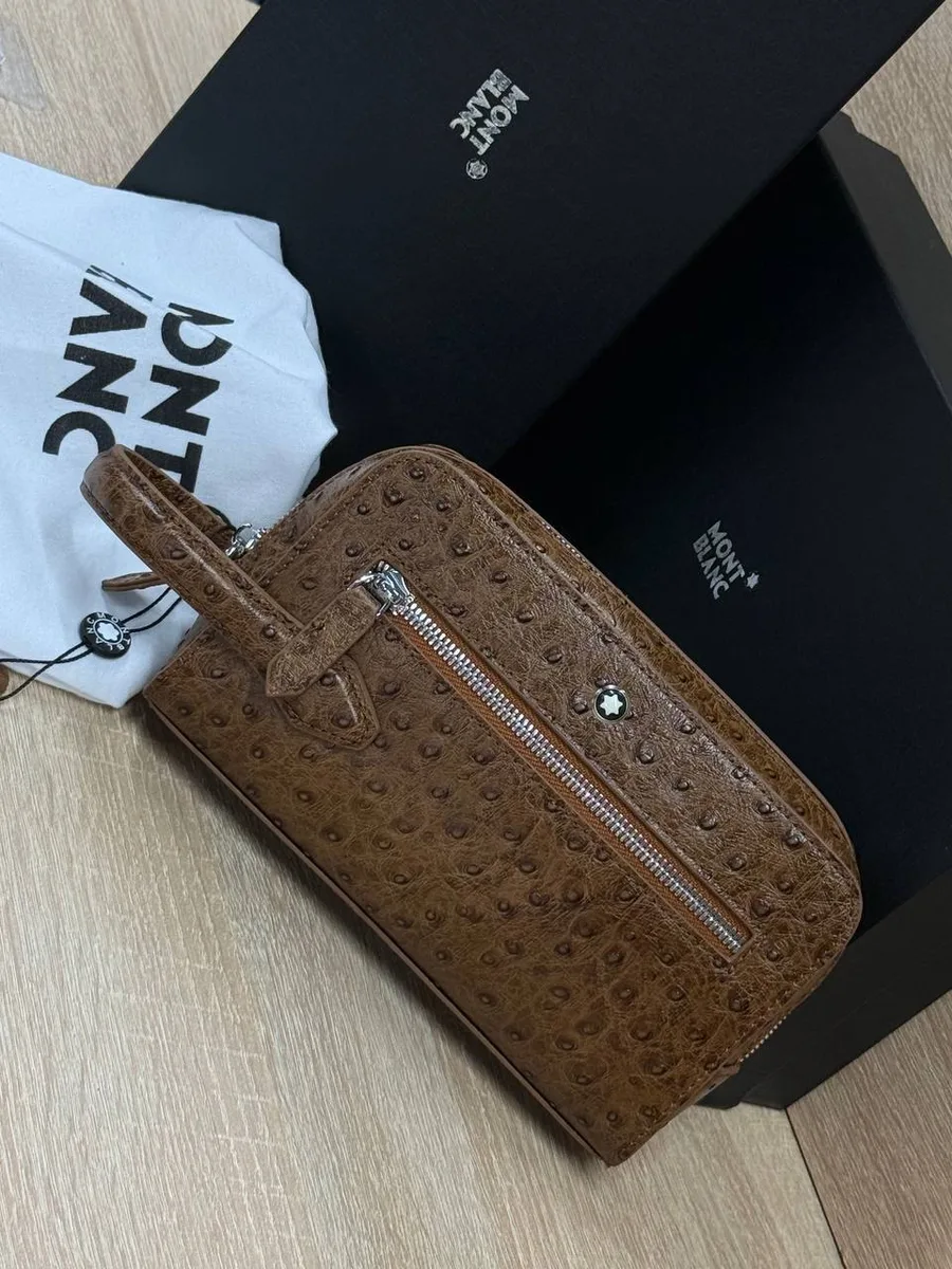 345044_1 Мужской несессер MONTBLANC коричневого цвета, артикул 345044