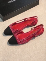 Женские туфли Chanel красного цвета, артикул 345068