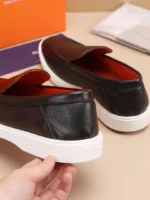 Мужские лоферы Santoni коричневого цвета, артикул 345079 — фото 8