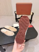 Мужские кроссовки Loro Piana тёмно-синего цвета, артикул 345091 — фото 9
