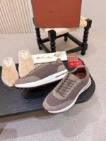 Мужские кроссовки Loro Piana коричневого цвета, артикул 345092 — фото 6