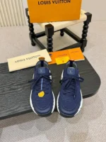 Мужские кроссовки Louis Vuitton тёмно-синего цвета, артикул 345099 — фото 2