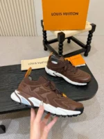 Мужские кроссовки Louis Vuitton коричневого цвета, артикул 345100 — фото 4