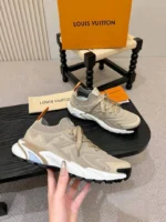 Мужские кроссовки Louis Vuitton бежевого цвета, артикул 345102 — фото 4