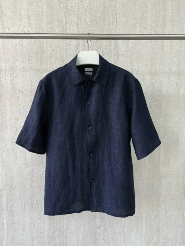 Льняная рубашка BRUNELLO CUCINELLI