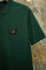 Мужская футболка Dolce Gabbana зелёного цвета, артикул 345214 — фото 3