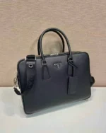 Мужской портфель Prada чёрного цвета, артикул 345235 — фото 2
