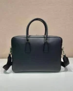 Мужской портфель Prada чёрного цвета, артикул 345235 — фото 3