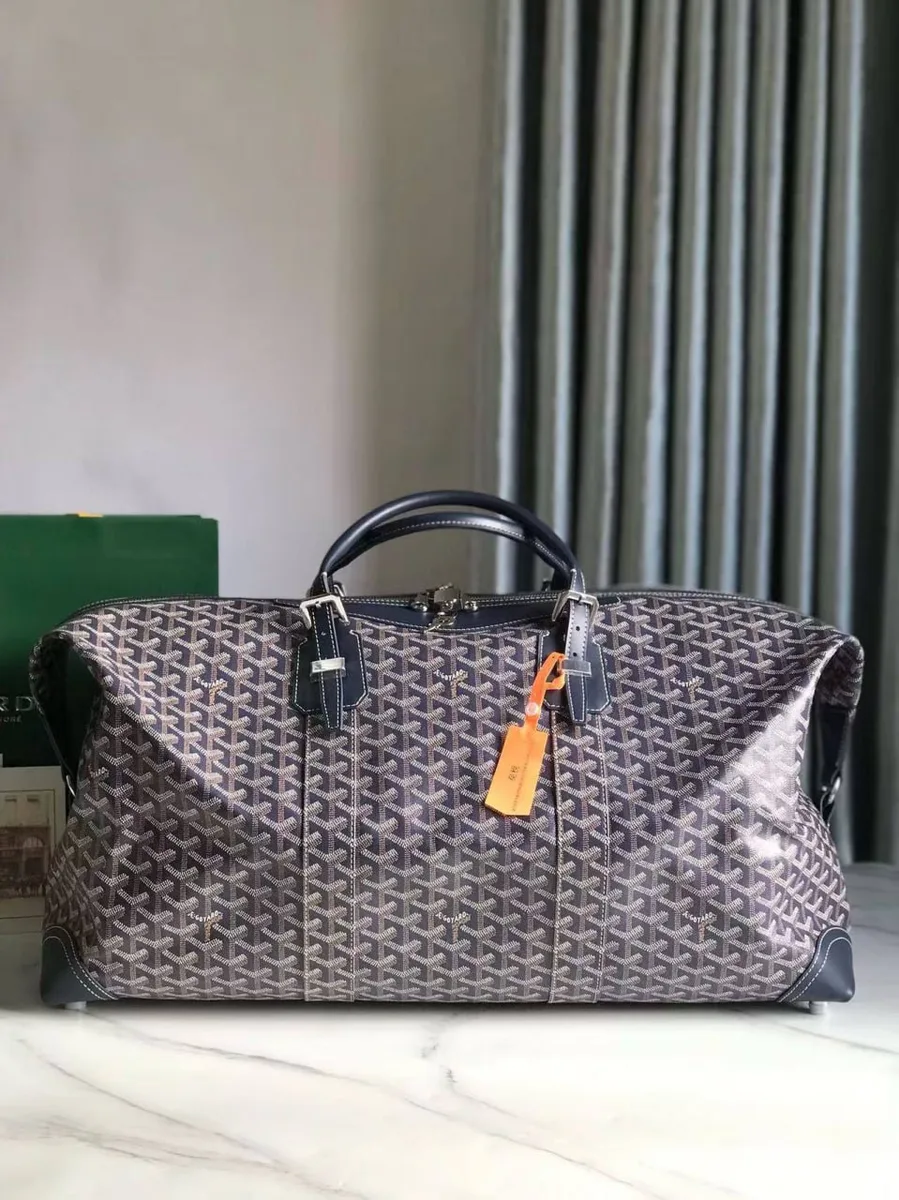 345252_1 Мужская дорожная сумка Goyard тёмно-синего цвета, артикул 345252
