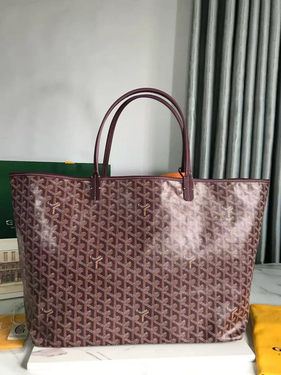 345254_1 Мужская дорожная сумка Goyard бордового цвета, артикул 345254