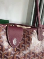 Мужская дорожная сумка Goyard бордового цвета, артикул 345254 — фото 4