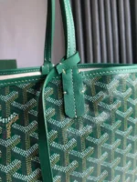 Мужская дорожная сумка Goyard зелёного цвета, артикул 345255 — фото 3