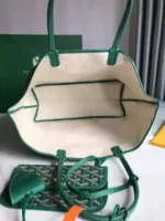 Мужская дорожная сумка Goyard зелёного цвета, артикул 345255 — фото 4