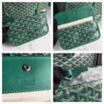 Мужская дорожная сумка Goyard зелёного цвета, артикул 345255 — фото 8