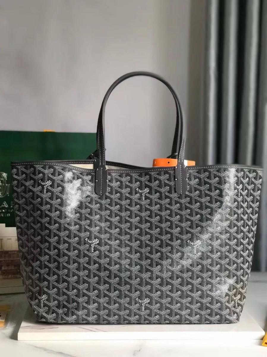 345256_1 Мужская дорожная сумка Goyard серого цвета, артикул 345256