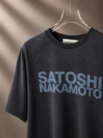 Мужская футболка Satoshi Nakamoto чёрного цвета, артикул 345280 — фото 3