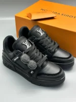 Мужские кеды Louis Vuitton чёрного цвета, артикул 345284