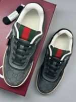 Мужские кеды Gucci серого цвета, артикул 345286 — фото 4