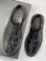 Мужские дерби Dolce Gabbana чёрного цвета, артикул 345287 — фото 3