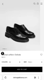 Мужские дерби Dolce Gabbana чёрного цвета, артикул 345287 — фото 5