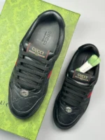 Мужские кеды Gucci чёрного цвета, артикул 345294 — фото 4