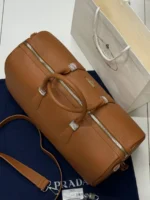 Мужская дорожная сумка Prada коричневого цвета, артикул 345315 — фото 3