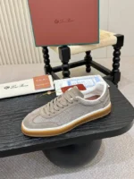 Мужские кеды Loro Piana серого цвета, артикул 345451 — фото 7