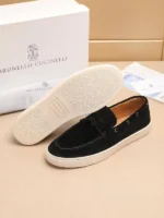Мужские лоферы Brunello Cucinelli чёрного цвета, артикул 345456 — фото 7