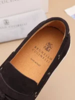 Мужские лоферы Brunello Cucinelli коричневого цвета, артикул 345458 — фото 6