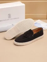 Мужские лоферы Brunello Cucinelli коричневого цвета, артикул 345458 — фото 7