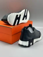 Мужские кроссовки Hermes тёмно-синего цвета, артикул 345466 — фото 5