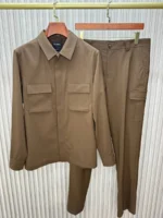 Мужской костюм Zegna коричневого цвета, артикул 345468