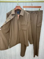 Мужской костюм Zegna коричневого цвета, артикул 345468 — фото 3