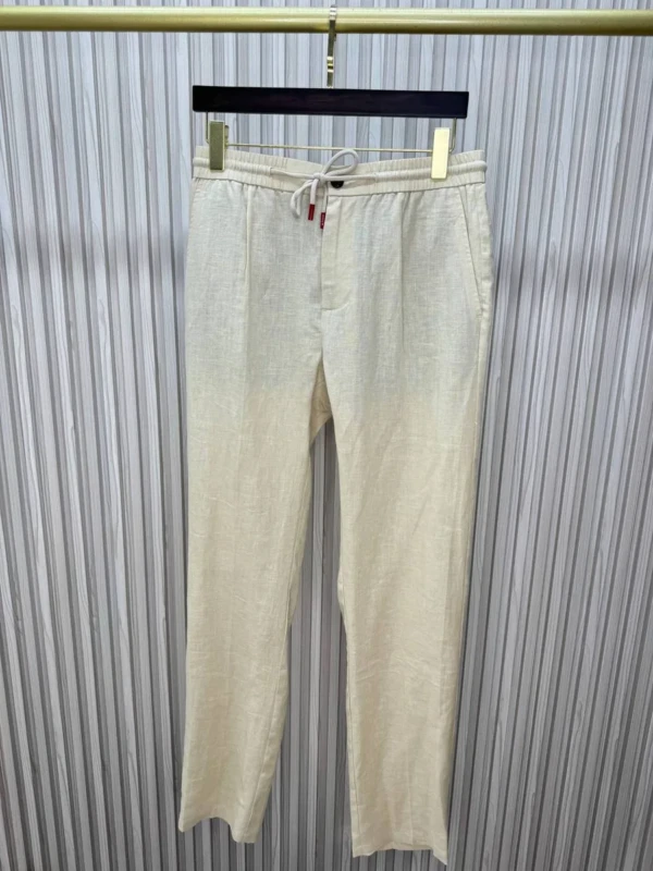 Льняные полуклассические брюки KITON