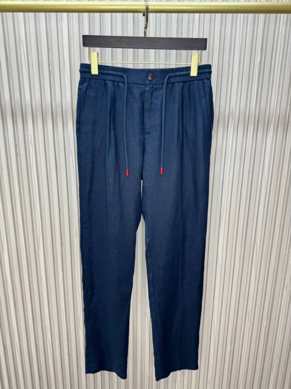 Льняные полуклассические брюки KITON