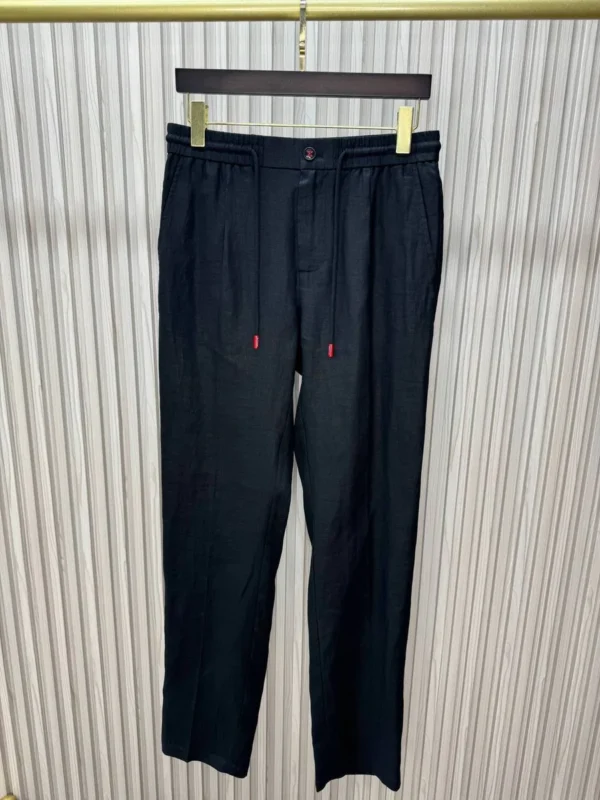 Льняные полуклассические брюки KITON