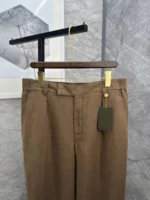 Мужские брюки Loro Piana коричневого цвета, артикул 345503 — фото 3