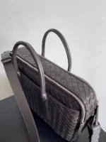 Мужской портфель Bottega Veneta коричневого цвета, артикул 345542 — фото 4