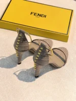 Женские туфли Fendi серого цвета, артикул 345619 — фото 4